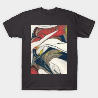 "I'm very bendy" Modern Abstract Fluid Painting T-Shirt